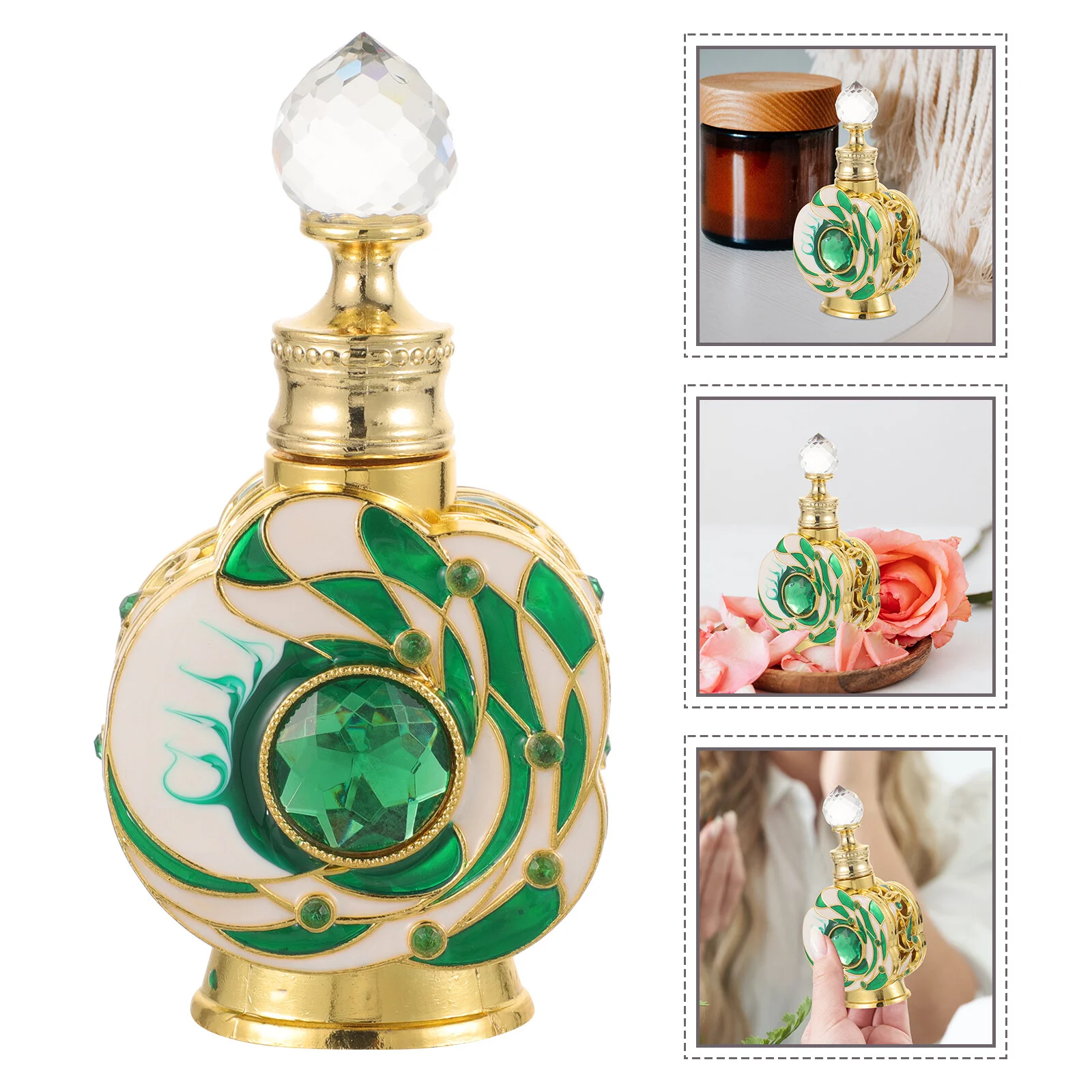 

Vial Middle Eastern Perfume Small Empty Travel Accessory Essential Oil Aroma Dubai Containers Classical Retro Vintage