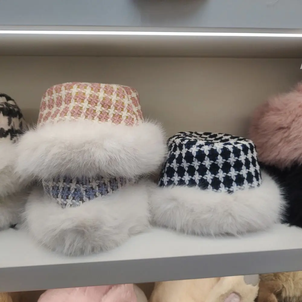 Новая теплая пушистая меховая панама с холодным снежным днем защитная крышка для
