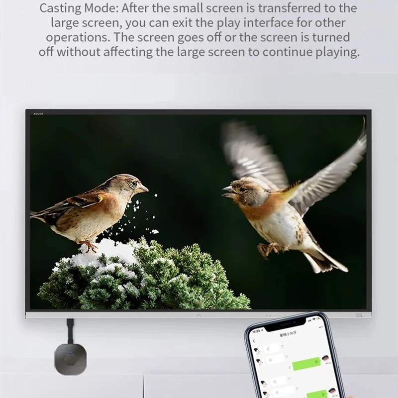 Фото 1080P беспроводной HDMI-совместимый WiFi-адаптер для дисплея, ТВ-приемник, адаптер для совместного использования экрана для IPhone, Samsung №3