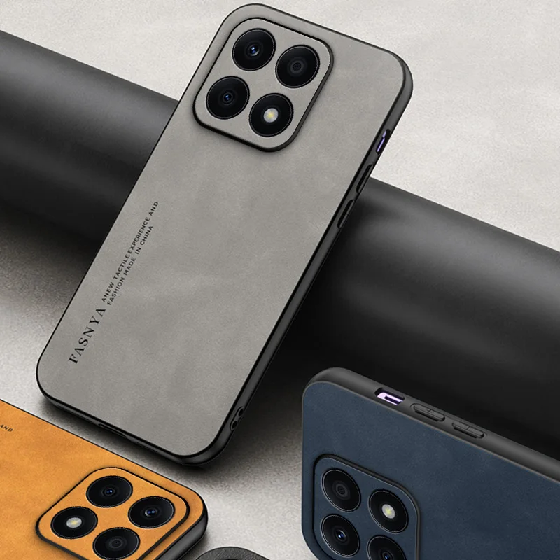 

Luxury Lambskin Leather Skin Feel Phone Cases For Huawei Honor X9A X8A X7A X8 X9 Bumper Shockproof Back Cover For Honor X8A