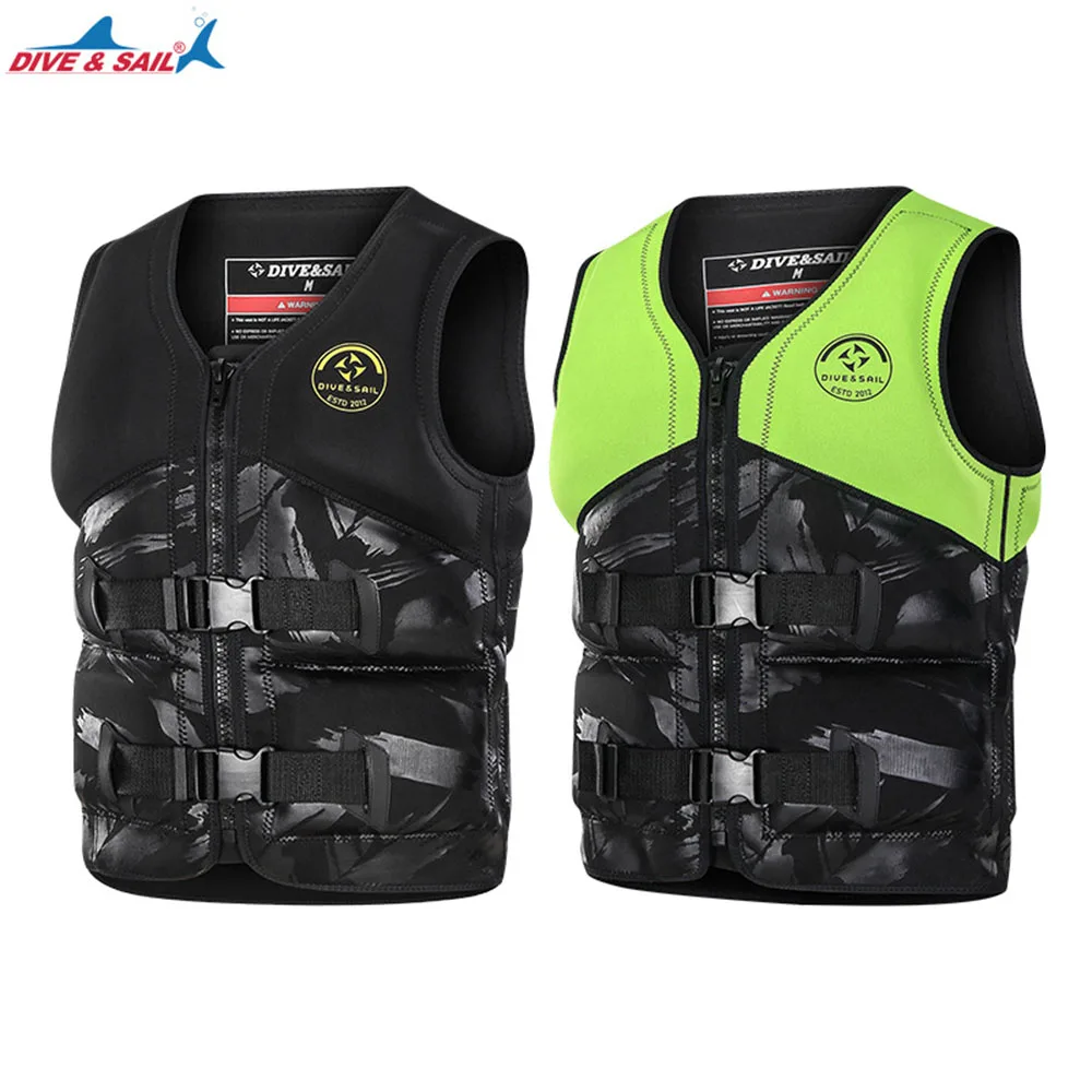DIVE&SAIL new life jacket adult surfing swimming buoyancy vest water sports motorboat rafting fishing safety life jacket 2022