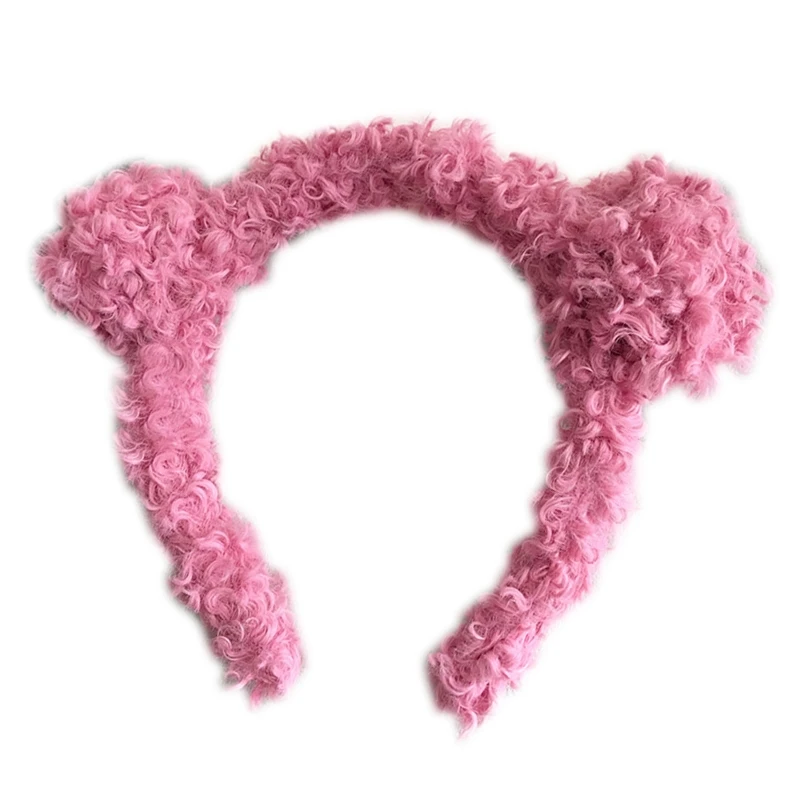 Женская повязка на голову с милыми мультяшными медвежьими ушками нечеткий