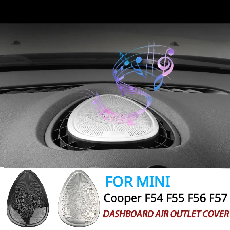 

For Mini Cooper F54 F55 F56 F57 Car Dashboard Air Outlet Vent Center Cover Stickers Speaker Shell Interior Accessories