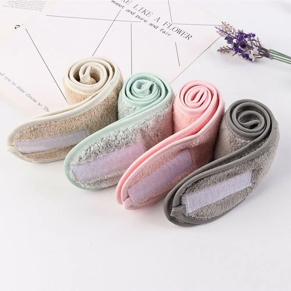 Аксессуары для умывания лица косметика ванны макияж регулируемая повязка волос