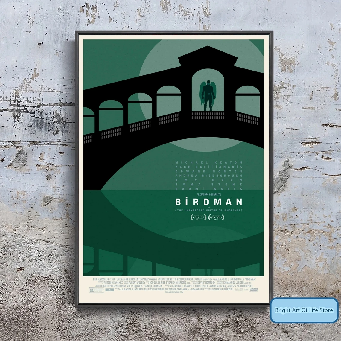 

Альбом с изображением птичьего человека или (неожиданное действие невежества) (2014), постер с изображением на холсте, настенное искусство, до...