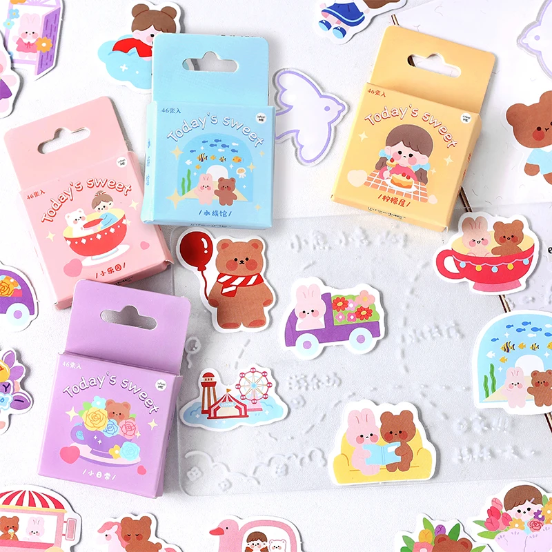 46 шт. Мультяшные наклейки для скрапбукинга сделай сам | Дом и сад