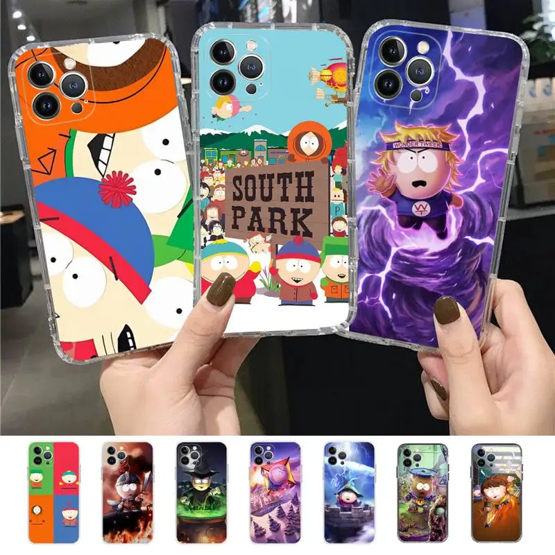 

S-South Cartoon P-Parks Phone Case for iPhone 11 12 13 mini pro XS MAX 8 7 6 6S Plus X 5S SE 2020 XR case
