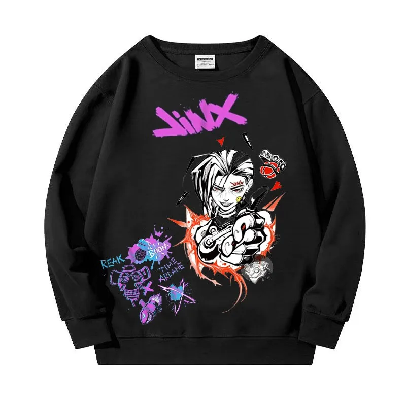 

Jinx Arcane Hoodie Cool Graphic Printing Sweatshirt Men Women Tracksuit Aesthetic Clothes Streetwear Manga Casual Hooded Tops