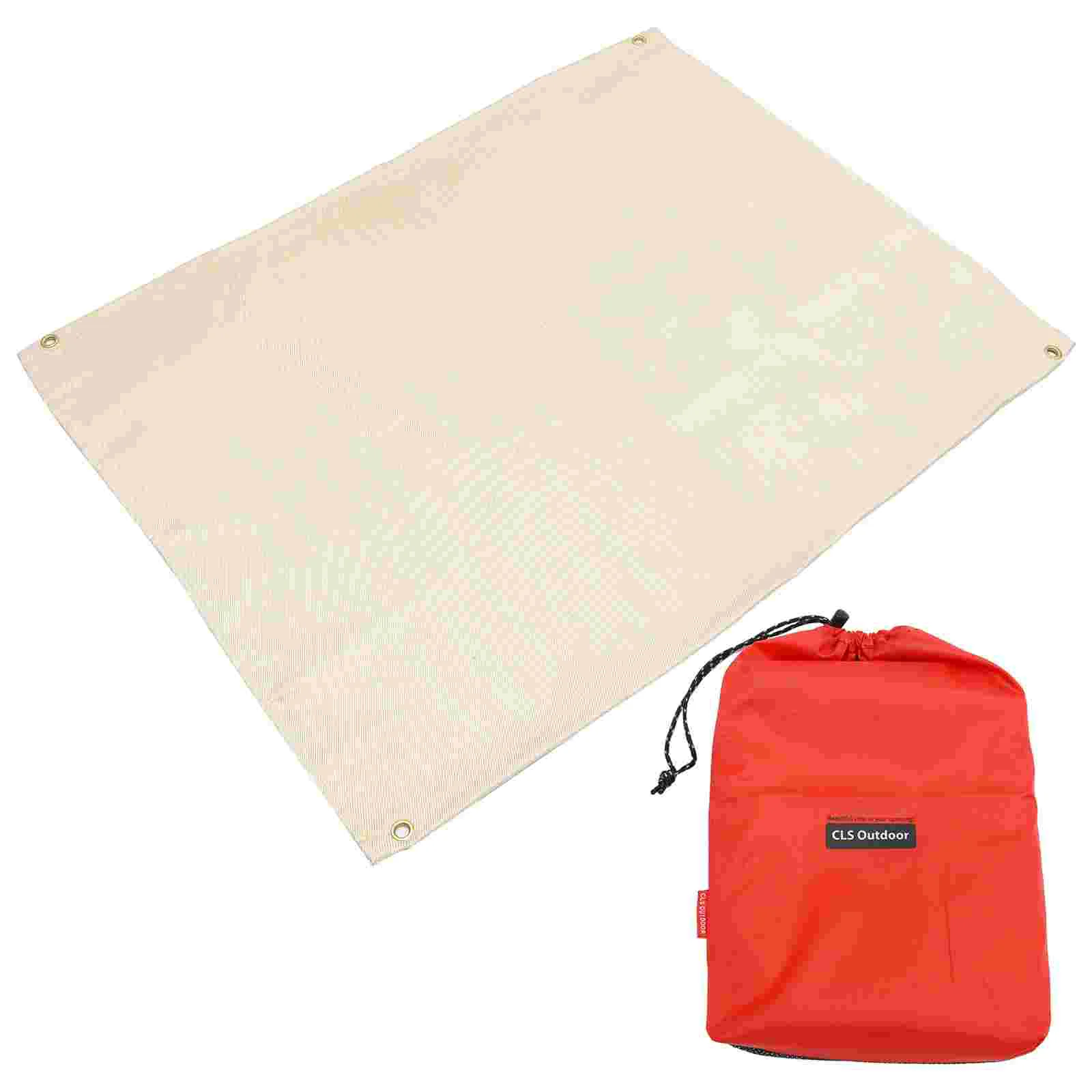 

Fire Blanket Mat Barbecue Floor Suppression Campsite Protector Resistance Ground Grill Stove Retardant Picnic Cloth Resistant