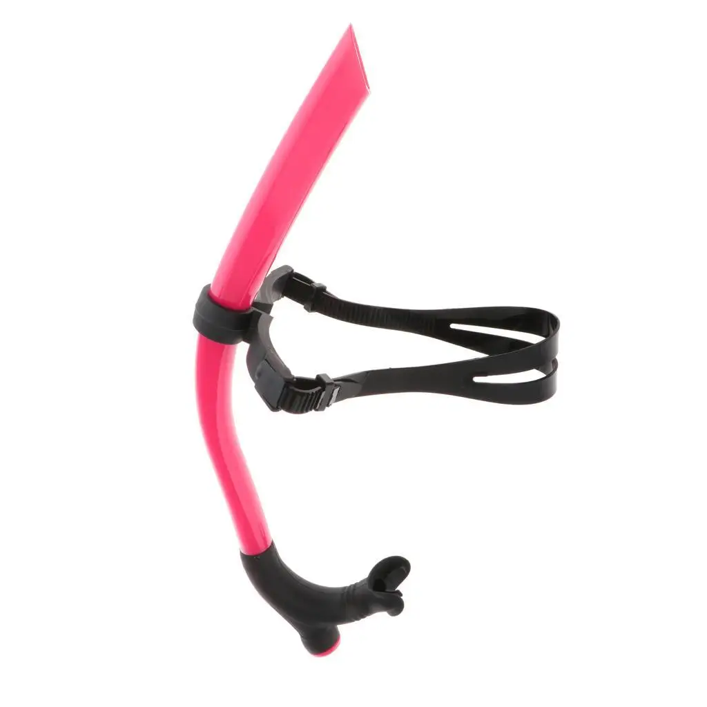 Силиконовая трубка для плавания регулируемый розовый ремешок головы