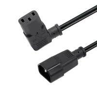zing ear usa american standard c14 female plug to right bend c13 male plug 1m 2m 3m oem iec 320 c14 changeover c13 power cable