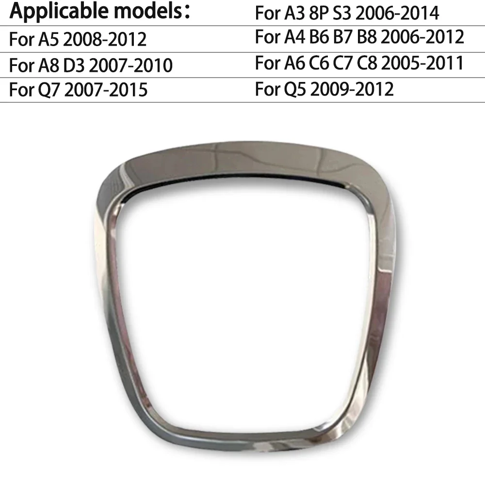 

Автомобильная панель рулевого колеса, наклейка, Обложка для Audi A3 8P S3 8V A4 B6 B7 B8 A6 C6 A5 A8 Q3 Q5 Q7 2010 2011 2012