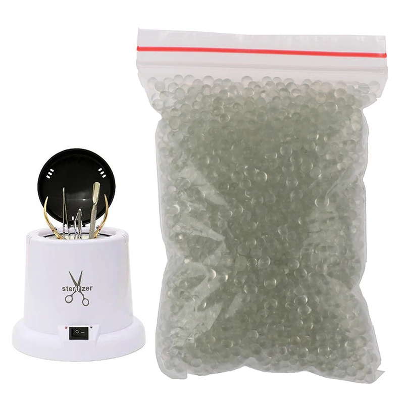 

1 Bag Sterilizer Manicure Equipment Sterilizer Box Pot Nail Art Quartzite Beads High Temperature Glass Ball Tools Nail Art Tools
