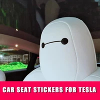 car styling interior seat decor eyes stickers for tesla model 3 y x s cartoon cute sticker decal for tesla decorative acccessory