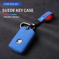 car accessories for volvo xc60 xc90 s90 v90 s60 v60 xc40 key case suede key case for men and women car styling