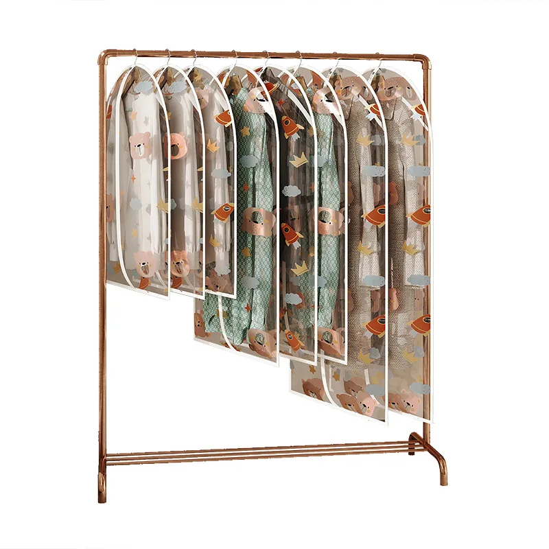 

3/5Pcs Transparent Clothing Covers Waterproof Dust Wardrobe Hanging Clothing Organizers Garment Suit Dust Cover Storage Bag