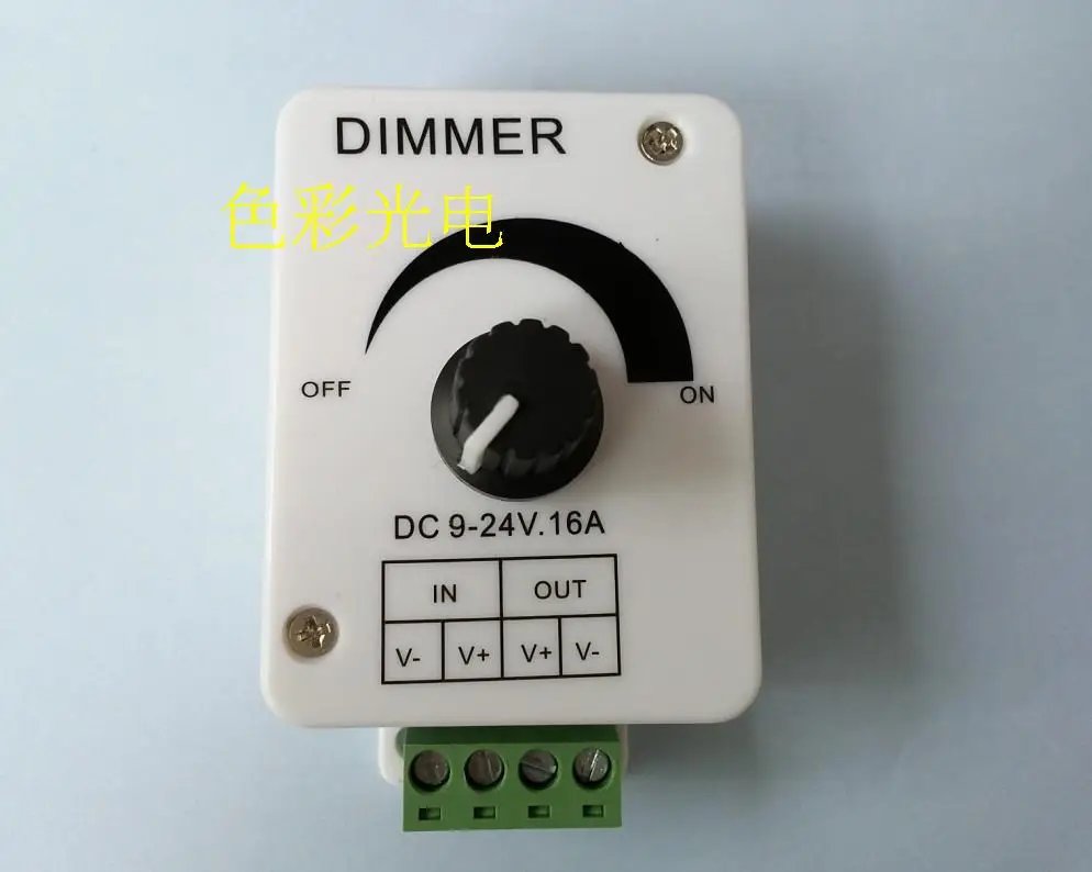 

Led dimmer LED lamp with manual knob dimmer monochrome light bar controller super current 16A