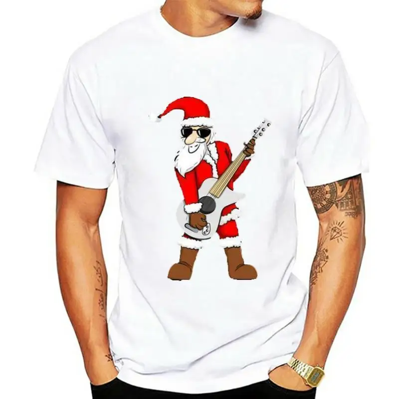 

Rock Star Santa Claus Playing Guitar and Sunglasses Kids Boy Girl T-Shirt