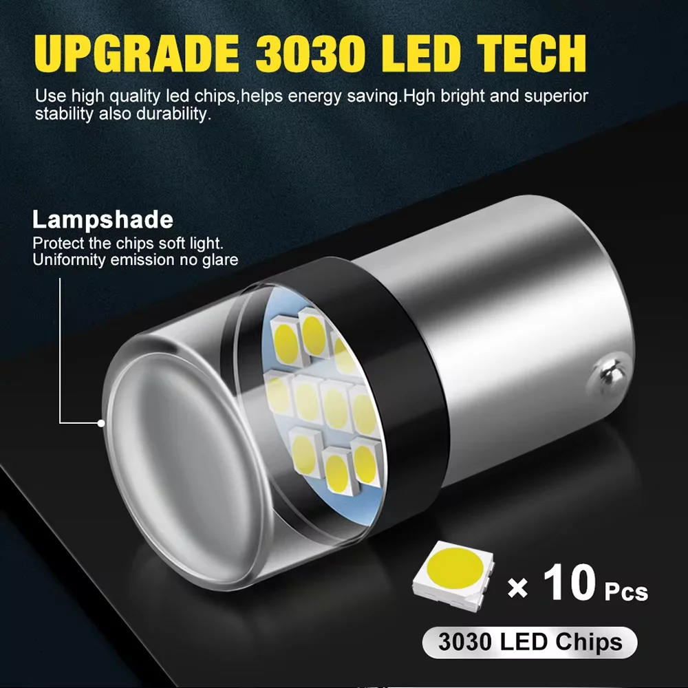 Автоматические светодиодные лампочки для задних фонарей и индикаторов