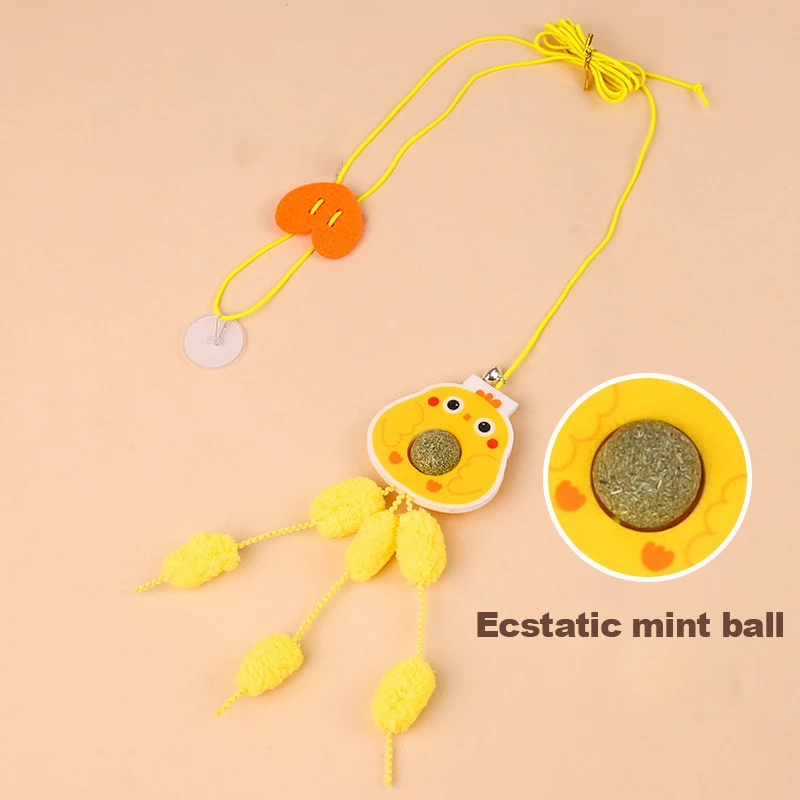 

Cat Toy Swing Sticky Disc Elastic Hanging Door Teasing Cat Rope Long Rope Teasing Cat Toy Cat Accessories Catnip Pet Kitten Toy