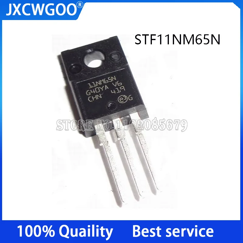 

10 шт. STF11NM65N 11NM65N TO-220F Field effect MOS tube 650V 11A New Original