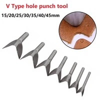 diy handmade leather belt v puncher half round cutter cut corners punch 15202530354045mm strap belt end hand tools