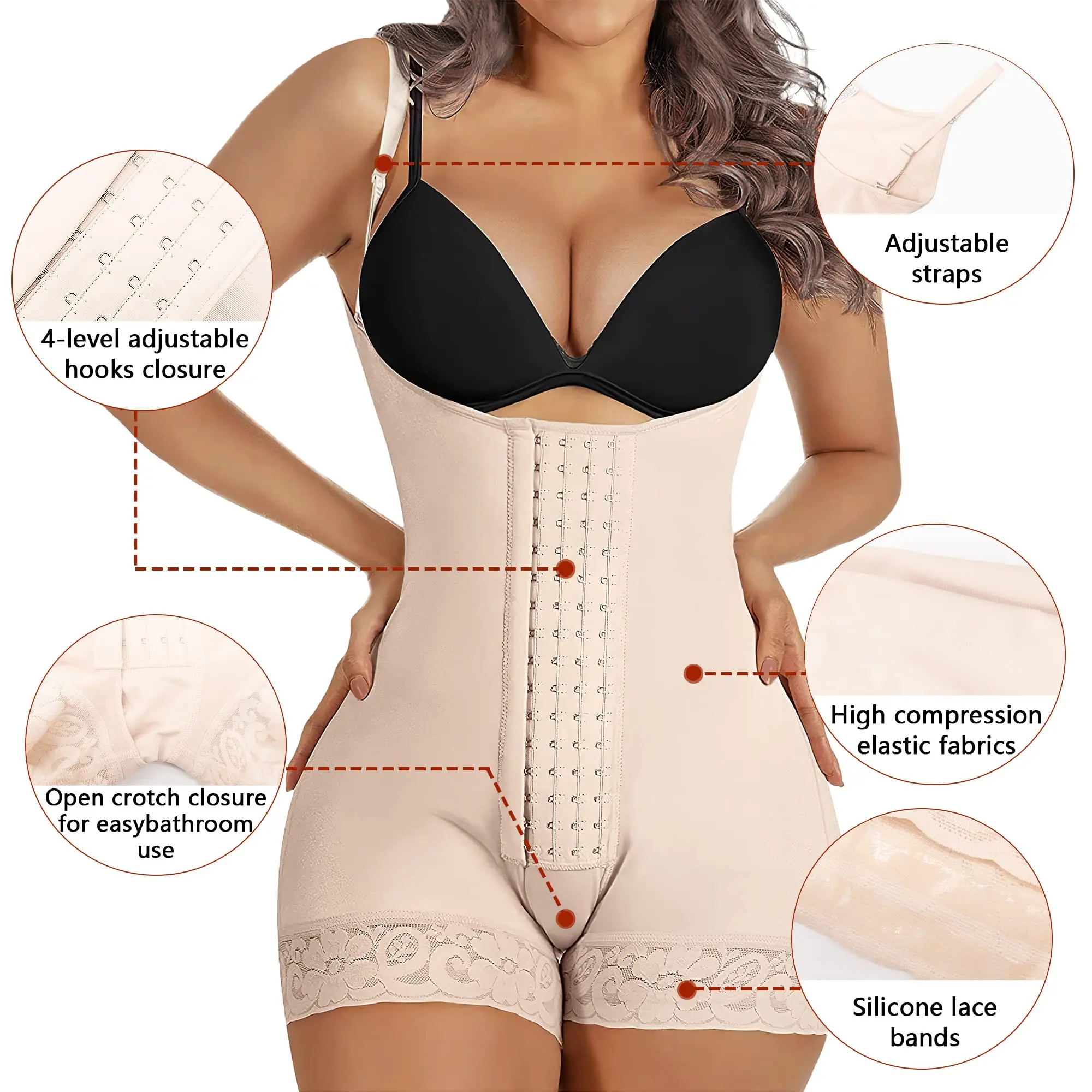Colombian Girdles Women's Corset Waist Trainer Body Shaper Faja Fajas Colombianas Binders Female Modeling Strap Tummy Slimming