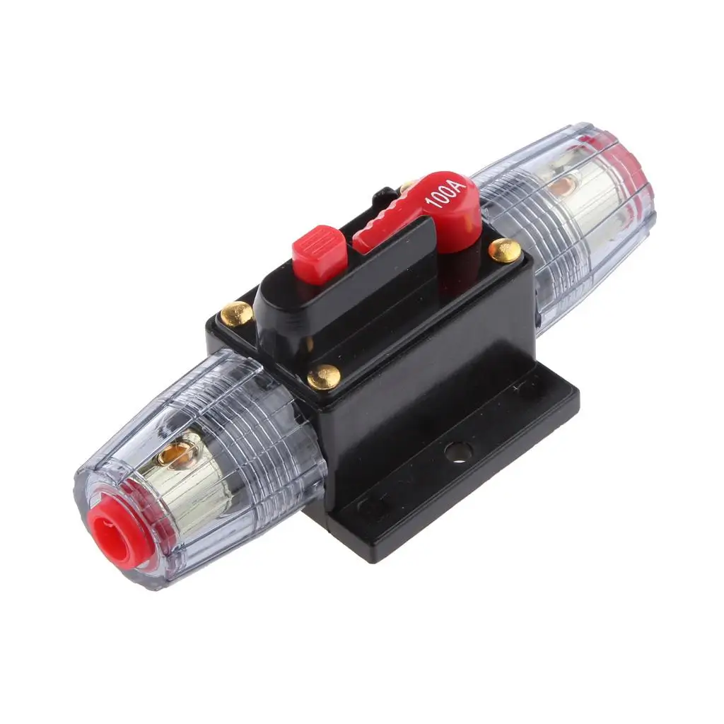 

DC 12V/ Battery Charger Circuit Breaker with Manual Switches Automobile 100A