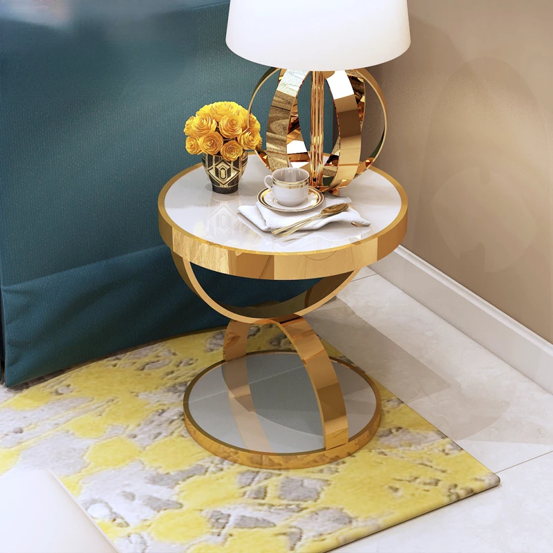 

Стеллаж для хранения, Маленький журнальный столик, простой прикроватный столик для гостиной в гонконгском стиле, прикроватный боковой шкаф...