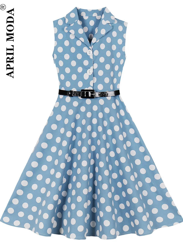 

2022 Elegant Short Prom Dress For Girls Polka Dot Blue Print Girls Dresses Patchwork Kids Party Dresses Summer Teenage Clothes