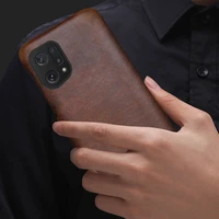 genuine leather phone case for oppo find x5 pro k10 r17 reno8 7 6 5 4pro a5 a9 2020 realme gt x7 pro crazy horse skin back cover