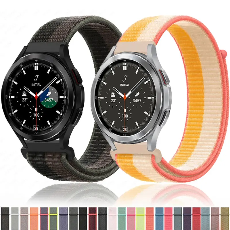 

Nylon Loop For Samsung Watch 4 Strap Watch 3 46mm/42mm Gear S3 46mm For Huawei Watch GT2 Correa For Galaxy Active 2 band 41/45mm