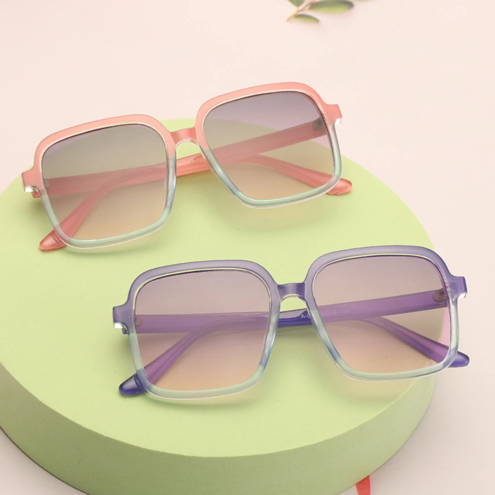 

Детские Квадратные Солнцезащитные очки UV400 для мальчиков и девочек, солнцезащитные очки для улицы, личные солнцезащитные очки для уличной с...