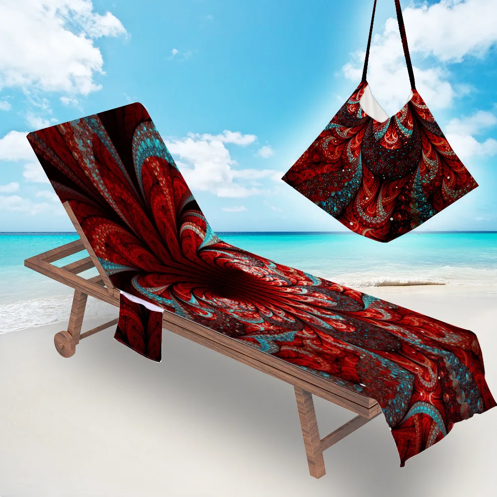 Модное пляжное полотенце с принтом чехол для шезлонга уличное портативное сада