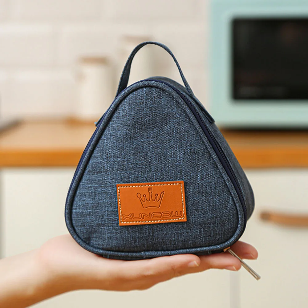 

Mini Triangular Shape Kids Insulation Bag Thicken Aluminum Foil Lunch Bag For Camping Travel