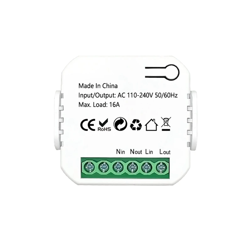 

MOOL Tuya Smart Life Zigbee Switch Electricity Energy Monitor Kwh Din Rail 16A Timer Socket Mini Module Works With For Alexa