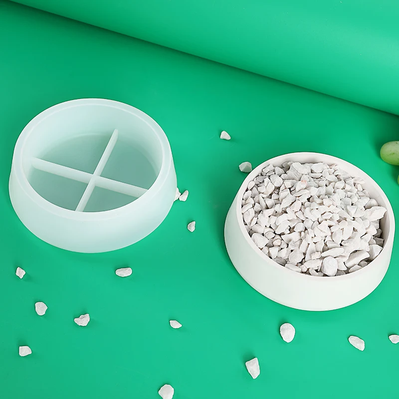 DIY цементная гипсовая чаша для хранения свечей форма клея контейнер коробка