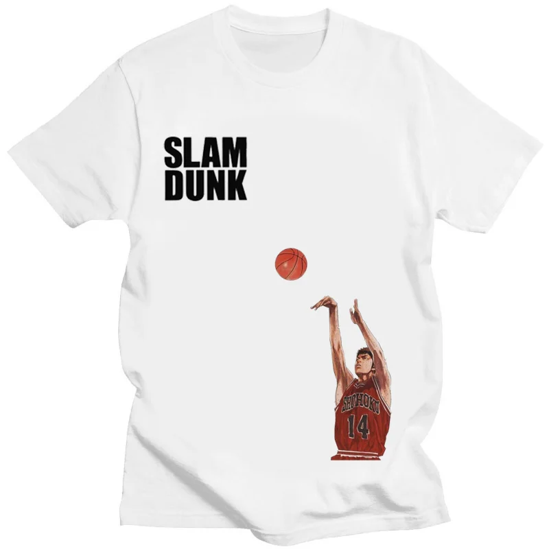 

Рубашка Slam Dunk с рисунком, футболка в японском стиле аниме, из модала, с круглым вырезом, мягкая женская одежда с принтом, Повседневная Уличная одежда