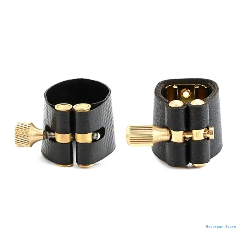 

Saxophone Ligature Fastener Leather Saxophone Mouthpiece Ligature Clamp Parts Drop Shipping