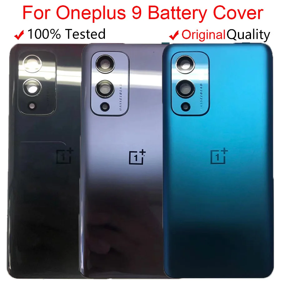 

Original New Cover For Oneplus 9 Battery Back Cover Housing Rear Door Case Replace One plus 9 Battery Cover With Camera Lens