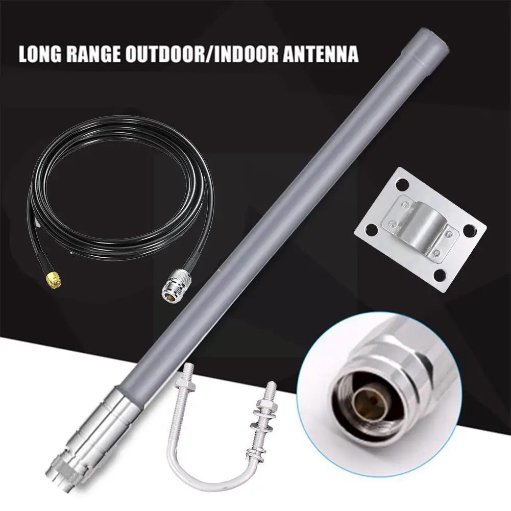 

Lorawan 868mhz Antenna 915mhz Omni Fiberglass 10dbi Roof Antenna Monitor Uhf Outdoor Repeater Rfid Glide Iot Antenna Lora Q0x0