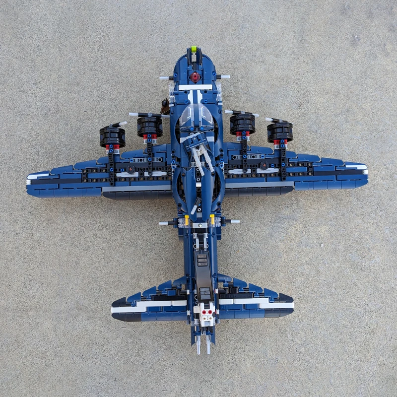 Строительные блоки MOC строительные для модели солдата военного самолета Второй