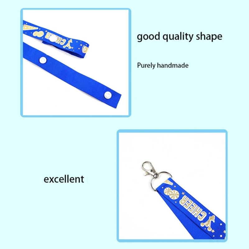 ZB91 10 шт. ремень-держатель с помпоном Cheerleader и пряжками для рюкзака Cheer удобный в