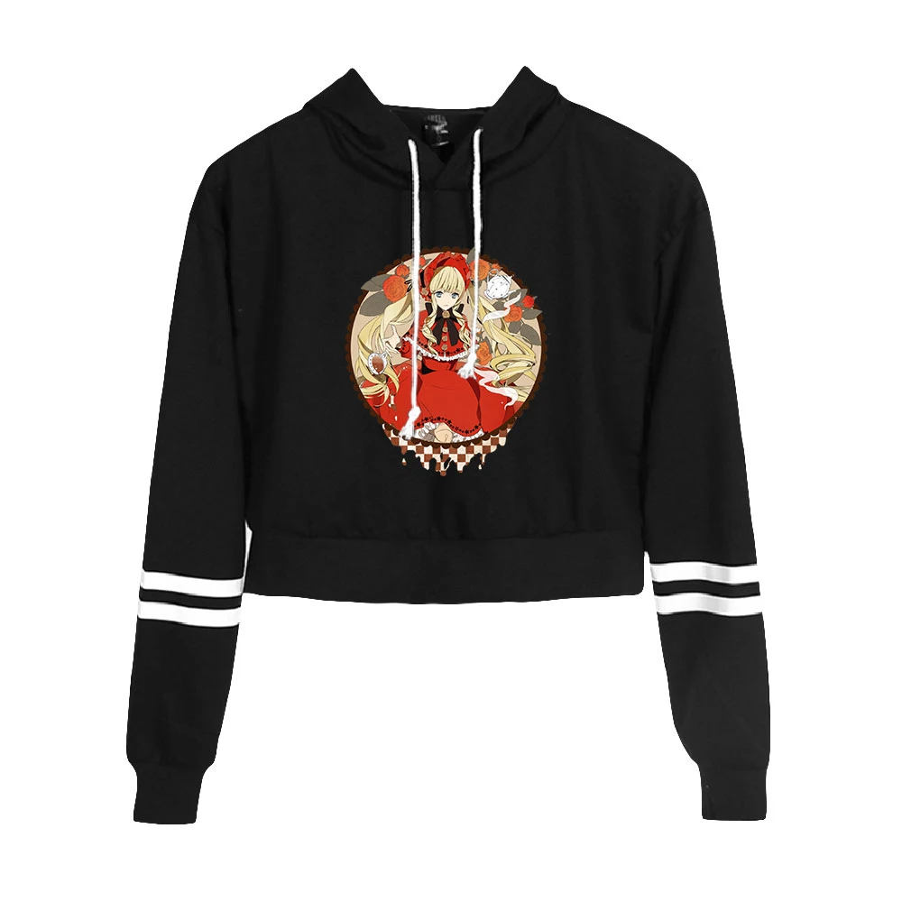 

High Waist Short Cropped Navel Long Sleeve 2022 New Spring and Autumn Sweater Hooded All-match Fashionable Women's Casual Hoodie