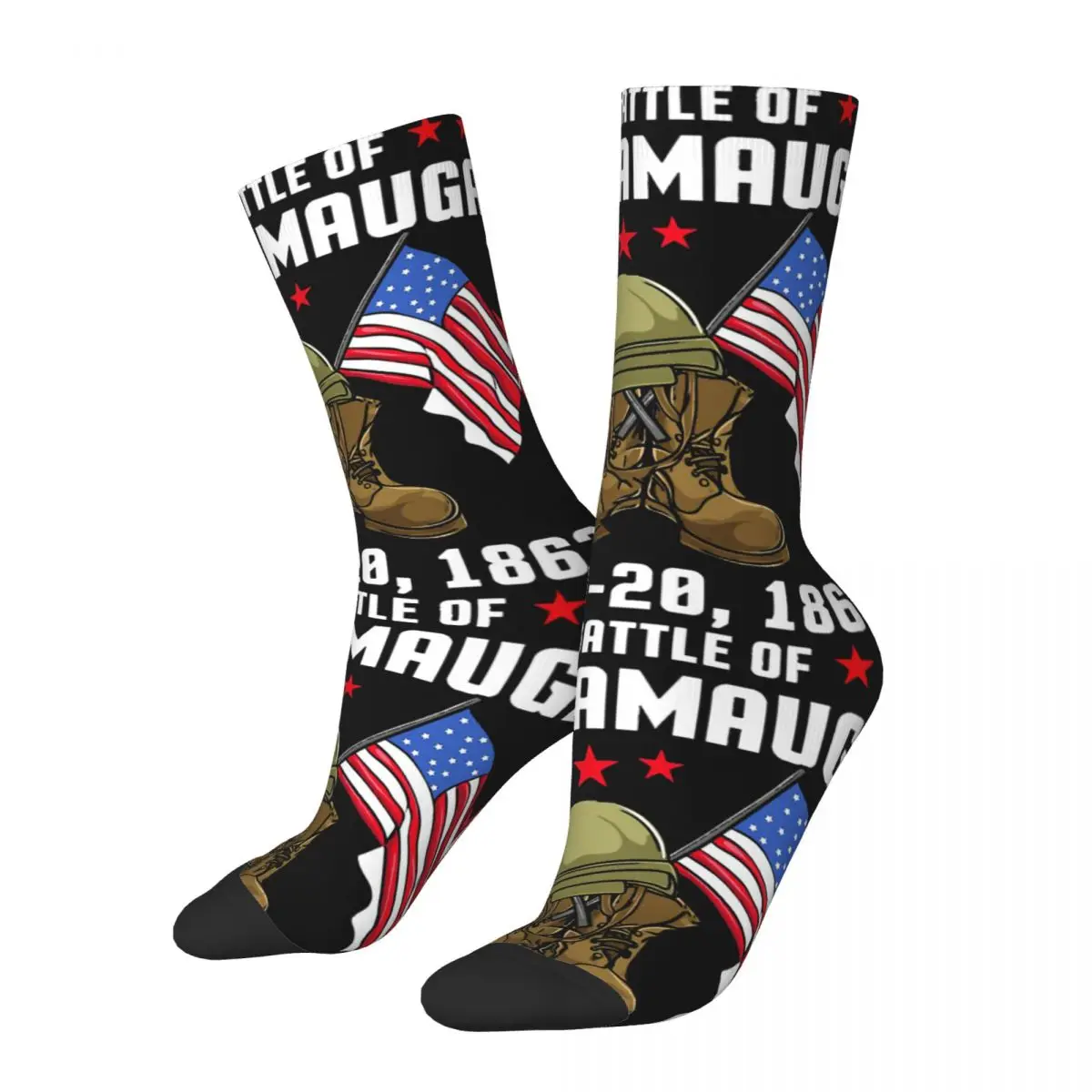 

Носки компрессионные мужские в стиле хип-хоп, винтажные Смешные с узором в стиле Харадзюку, с американской историей, для игры в FPS, унисекс