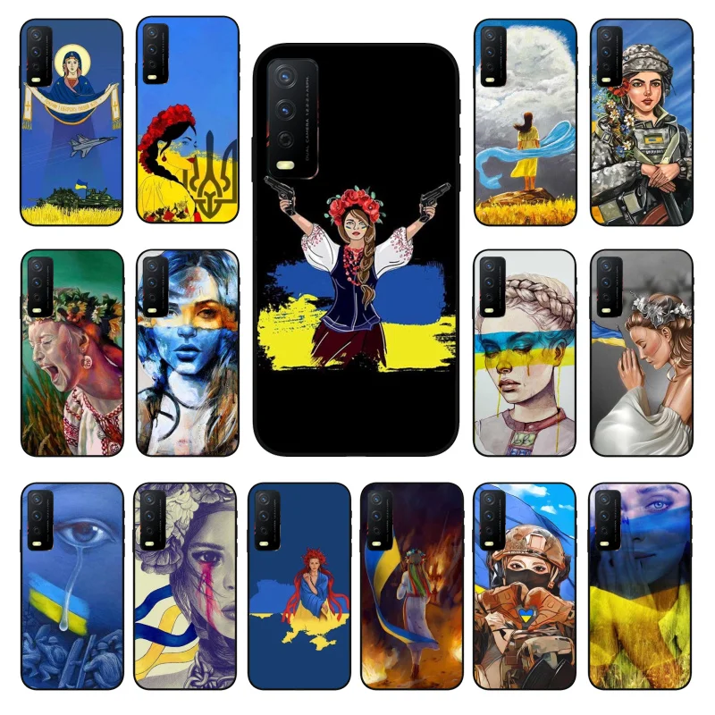 

Phone Case For VIVO Y31 Y21 Y70 Y21S Y20S Y72 Y35 Y11 Y53S Y33S Y55 Y76 Y51 Y11S Y01 Y1S Y91C Y91i Ukraine Girl Case Funda Capa