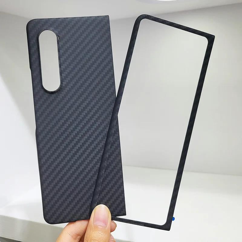 For Samsung Galaxy Z Fold 4 Magsafe Case Real Carbon Fiber Case Magnetism Aramid Fiber Back Cover for Galaxy Fold3/ Fold4 Case