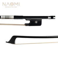 naomi french style upright double bass bows 44 18 carbon fiber stick white mongolia horse hair ebony frog warm powerful tone