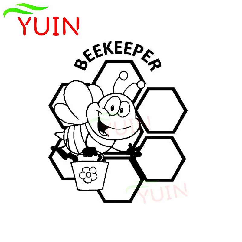 

Car Sticker Beekeeper Beekeeping Decals Farmer Cute Stickers Personalized PVC Window Decoration Accessories Waterproof Decal