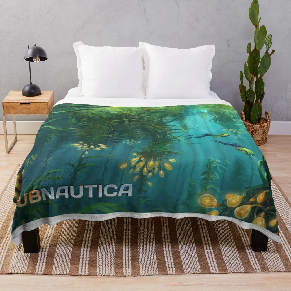

Subnautica Kelp Forest Concept Art Throw Blanket Kid'S Blanket